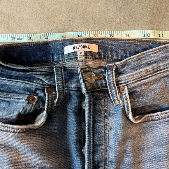 Re/Done Light Blue Straight Jeans - Picture 8 of 9